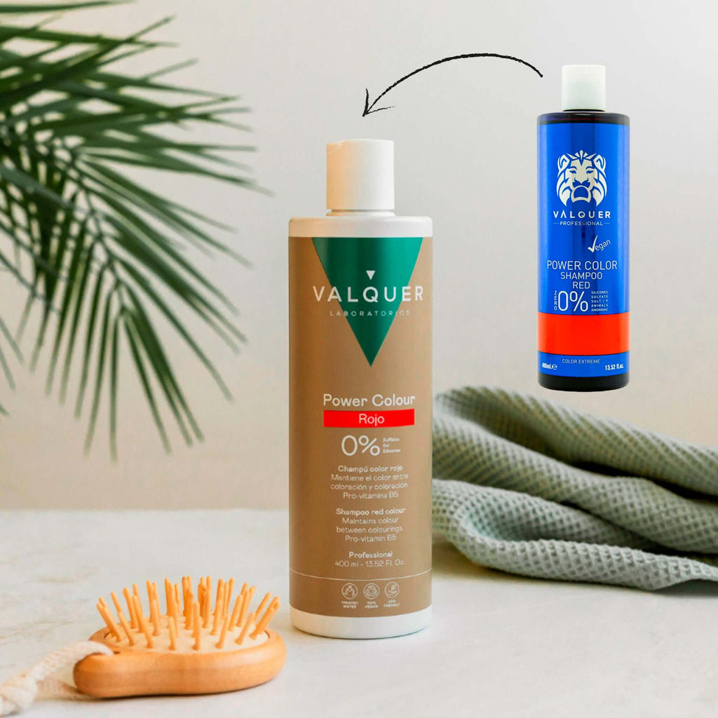 Pack Power Color Rojo - Champú y Mascarilla - 675 ml - Montber Professional Brand