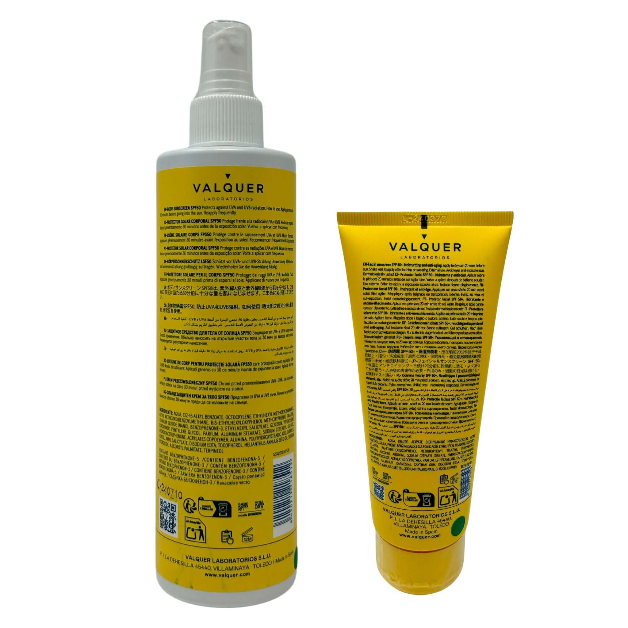 Pack Protección Solar Completa: Hydra Sunscreen Facial SPF 50+ y Corporal SPF 50 - 375 ml - Montber Professional Brand