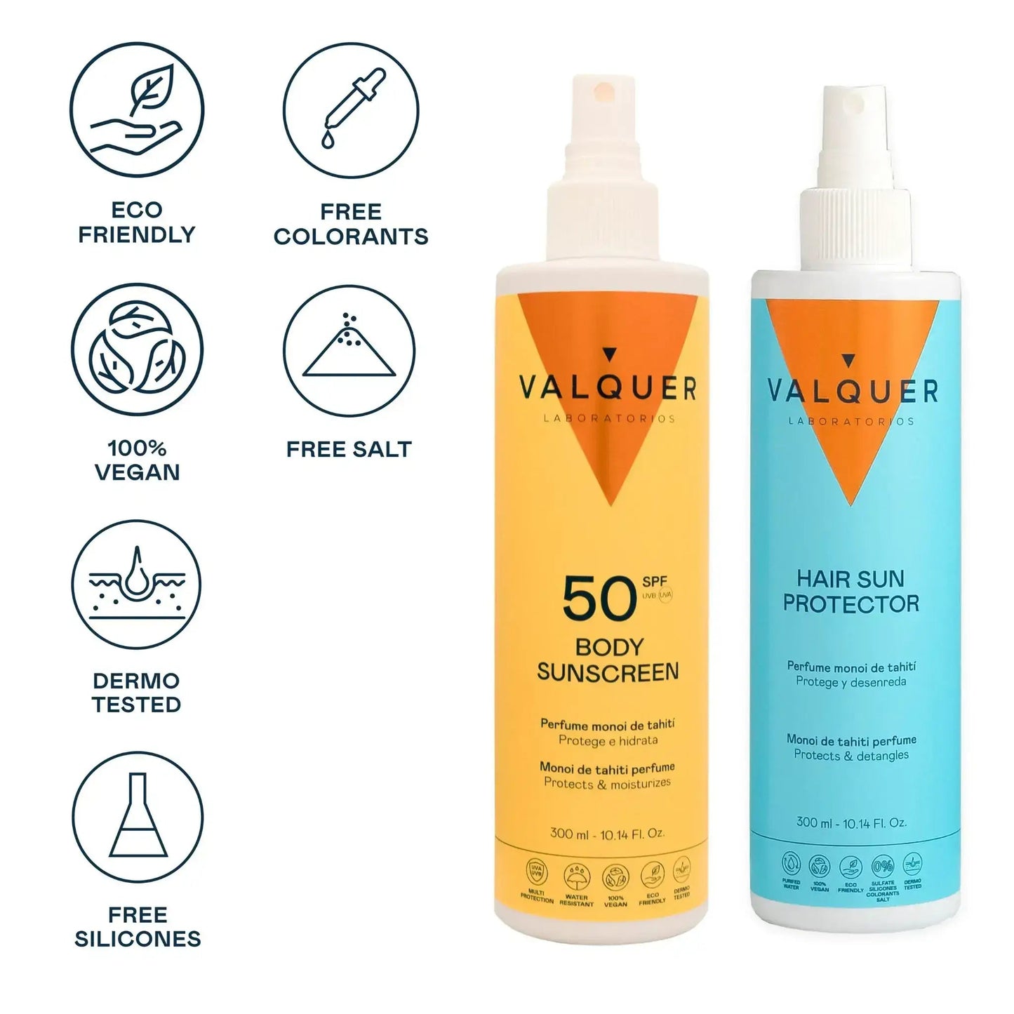 Pack Protector Solar Corporal SPF 50 y Protector Solar Capilar - 600 ml - Montber Professional Brand