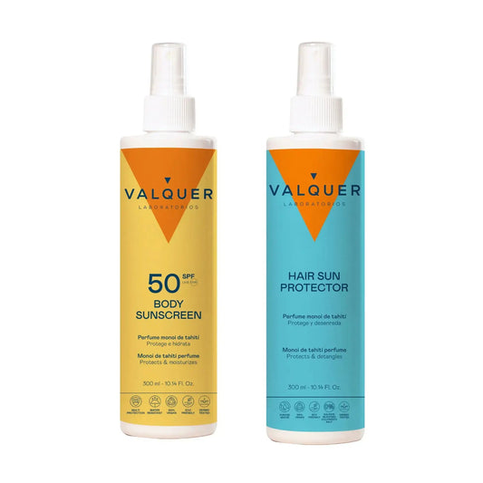 Pack Protector Solar Corporal SPF 50 y Protector Solar Capilar - 600 ml - Montber Professional Brand