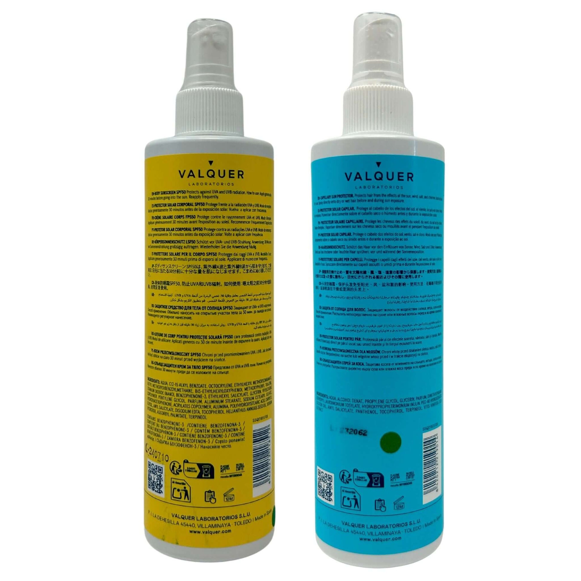Pack Protector Solar Corporal SPF 50 y Protector Solar Capilar - 600 ml - Montber Professional Brand