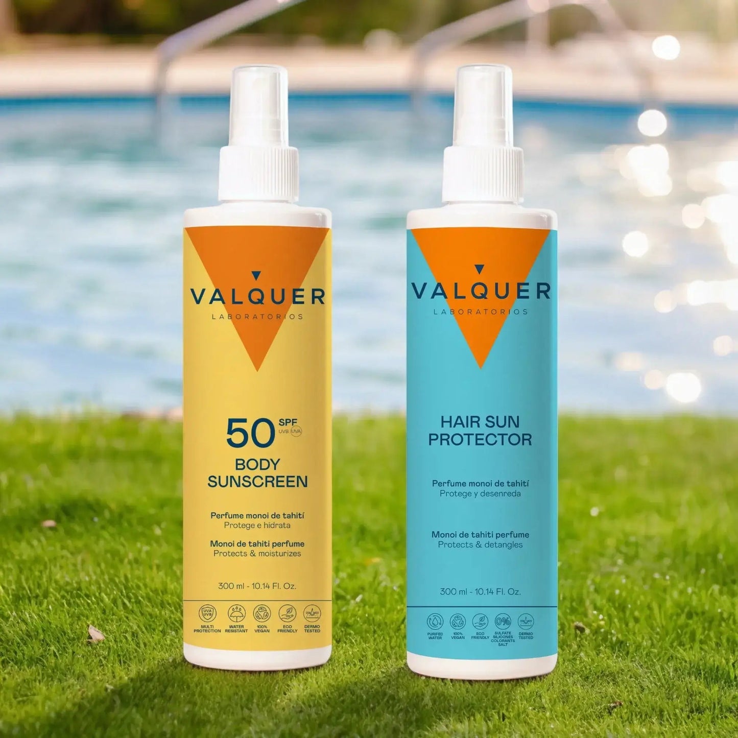 Pack Protector Solar Corporal SPF 50 y Protector Solar Capilar - 600 ml - Montber Professional Brand
