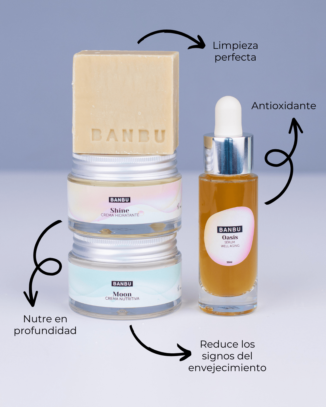 Pack Rutina Facial COMPLETA ECO - Well Aging PIEL SECA - Montber Professional Brand