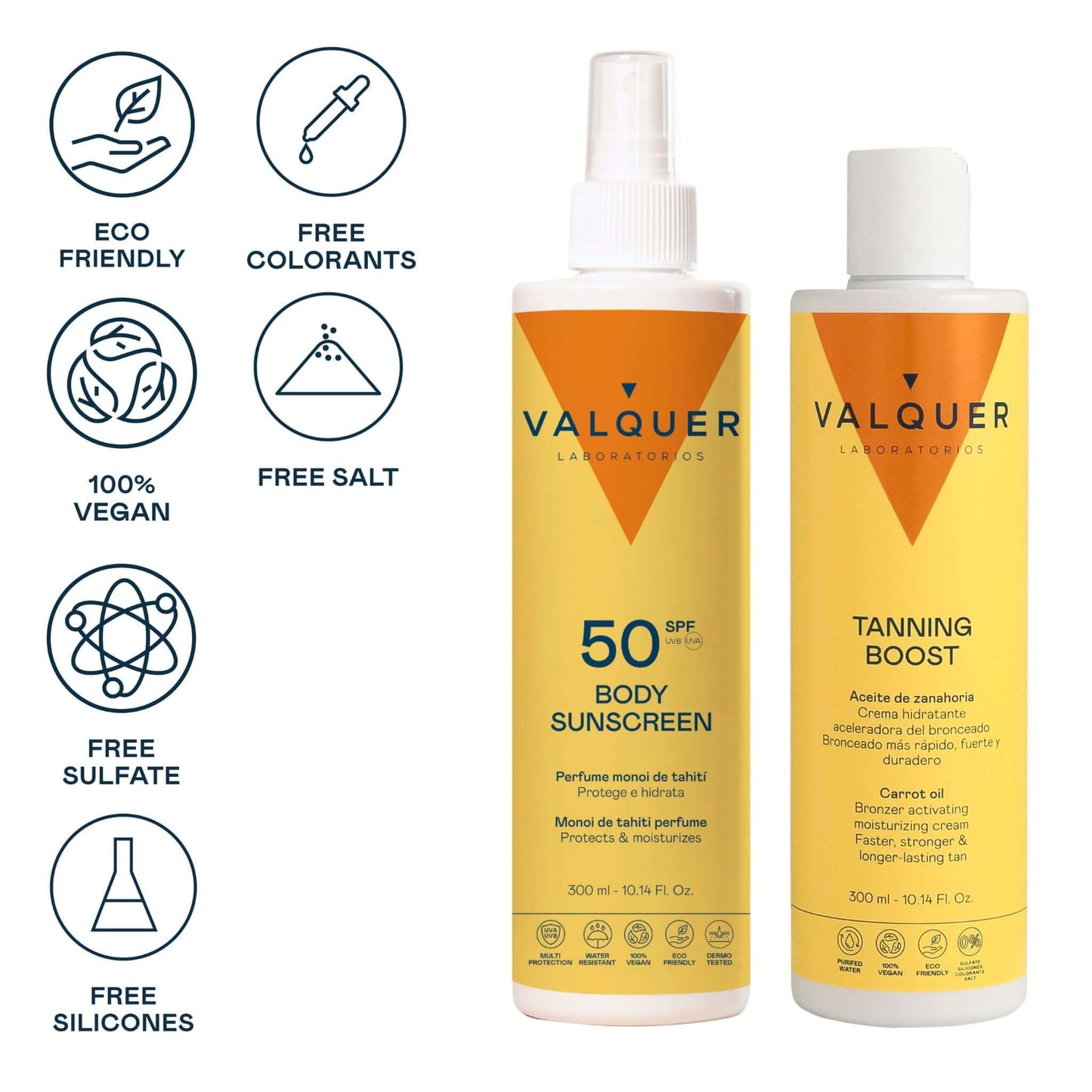 Pack Solar Corporal SPF 50 y Crema Hidratante Aceleradora del Bronceado - 600 ml - Montber Professional Brand