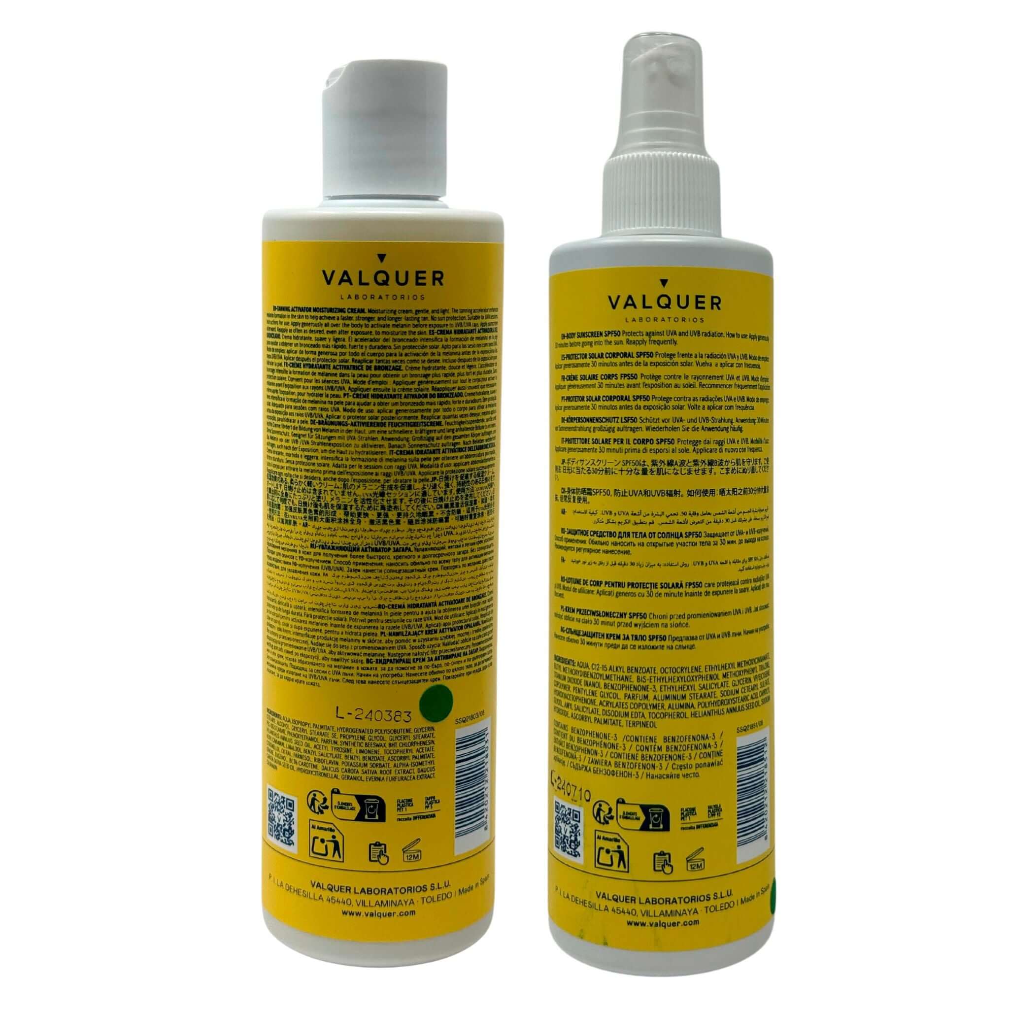 Pack Solar Corporal SPF 50 y Crema Hidratante Aceleradora del Bronceado - 600 ml - Montber Professional Brand