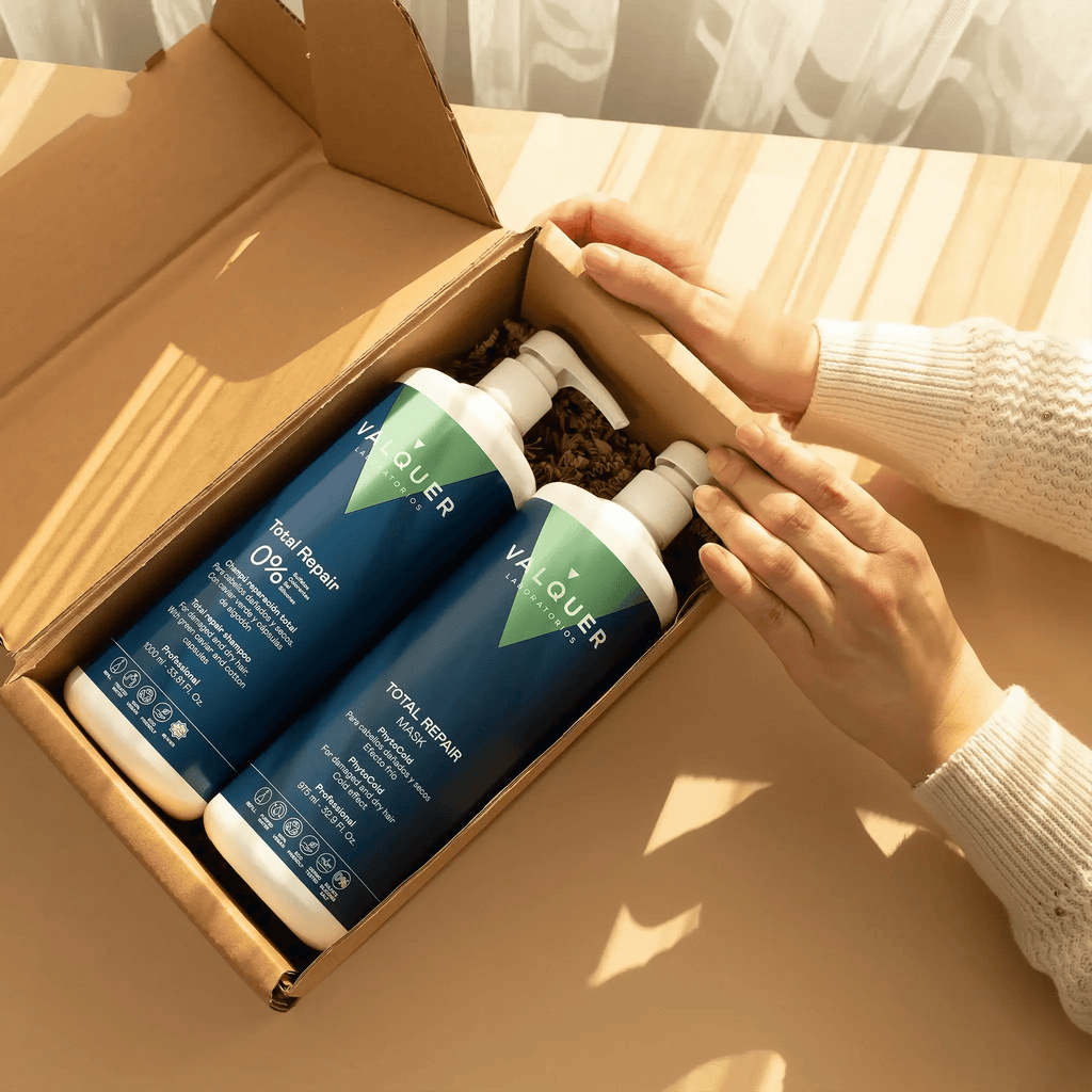 Pack Total Repair para Cabellos Dañados - Champú y Mascarilla - 1975 ml - Montber Professional Brand