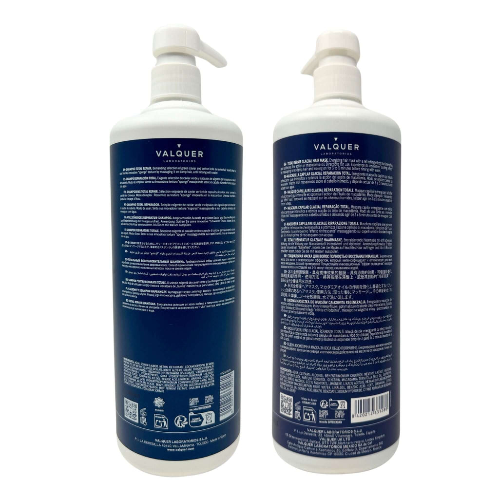 Pack Total Repair para Cabellos Dañados - Champú y Mascarilla - 1975 ml - Montber Professional Brand