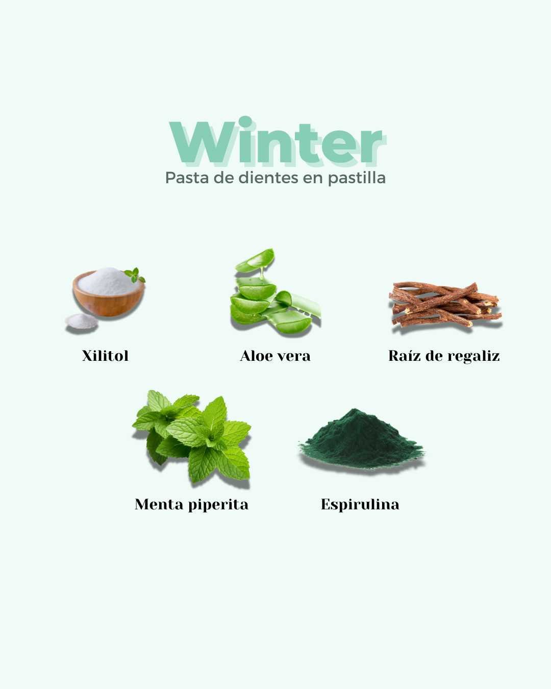 Pasta de Dientes en Pastilla ECO WINTER - Montber Professional Brand