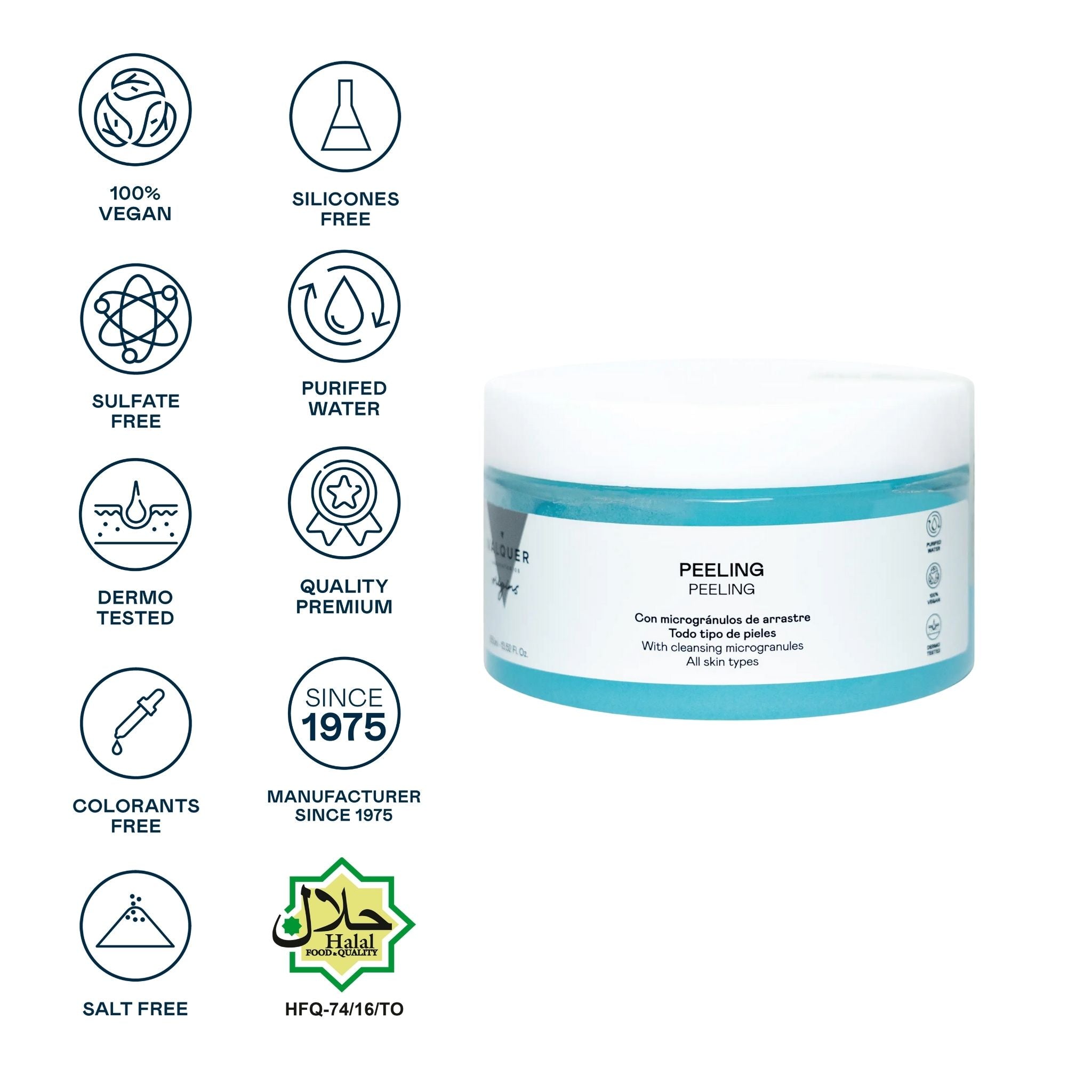 Peeling Facial – Gel Exfoliante Suave con Microgránulos Naturales - Montber Professional Brand