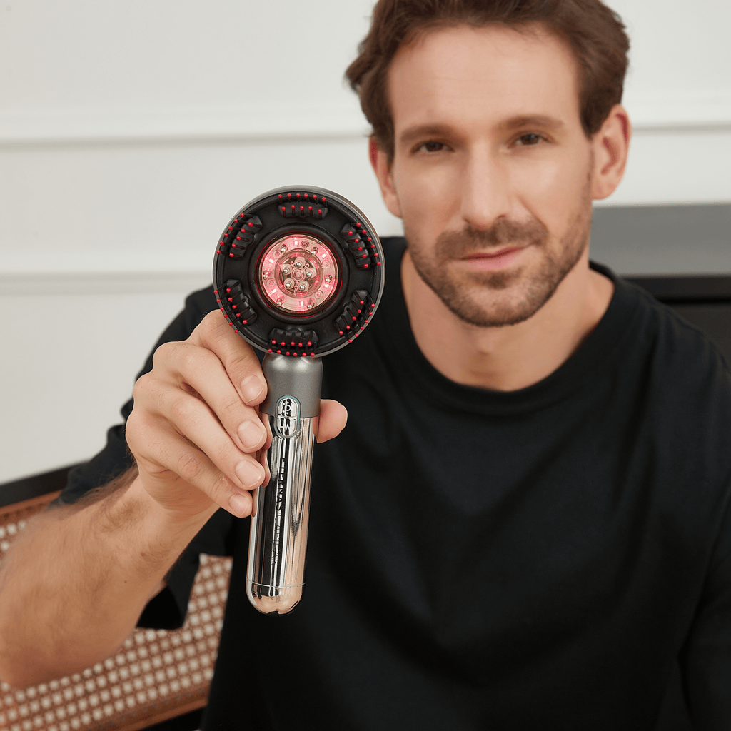 Peine Anticaída Capilar con Infrarroja y Microcorriente - Montber Professional Brand