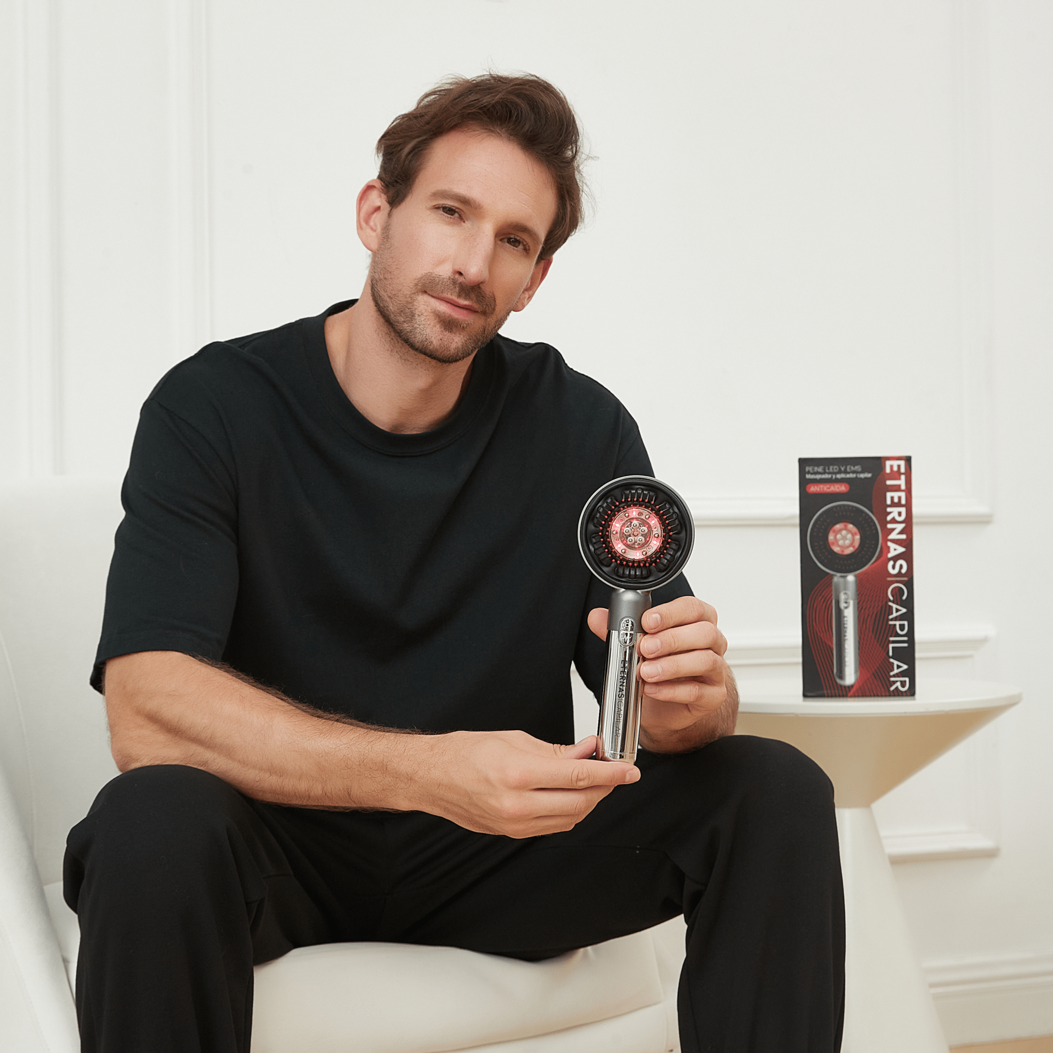 Peine Anticaída Capilar con Infrarroja y Microcorriente - Montber Professional Brand