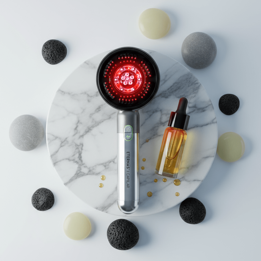 Peine Anticaída Capilar con Infrarroja y Microcorriente - Montber Professional Brand