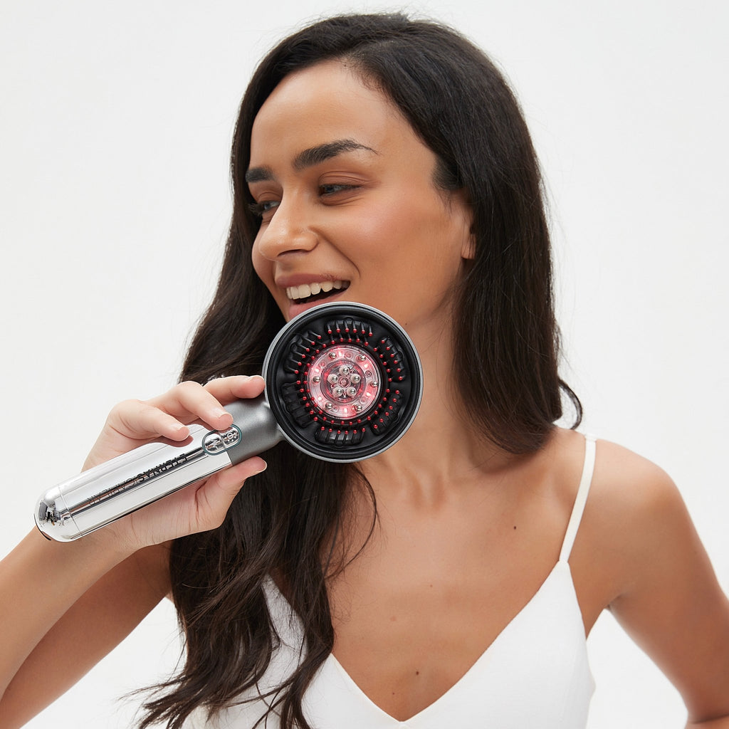 Peine Anticaída Capilar con Infrarroja y Microcorriente - Montber Professional Brand