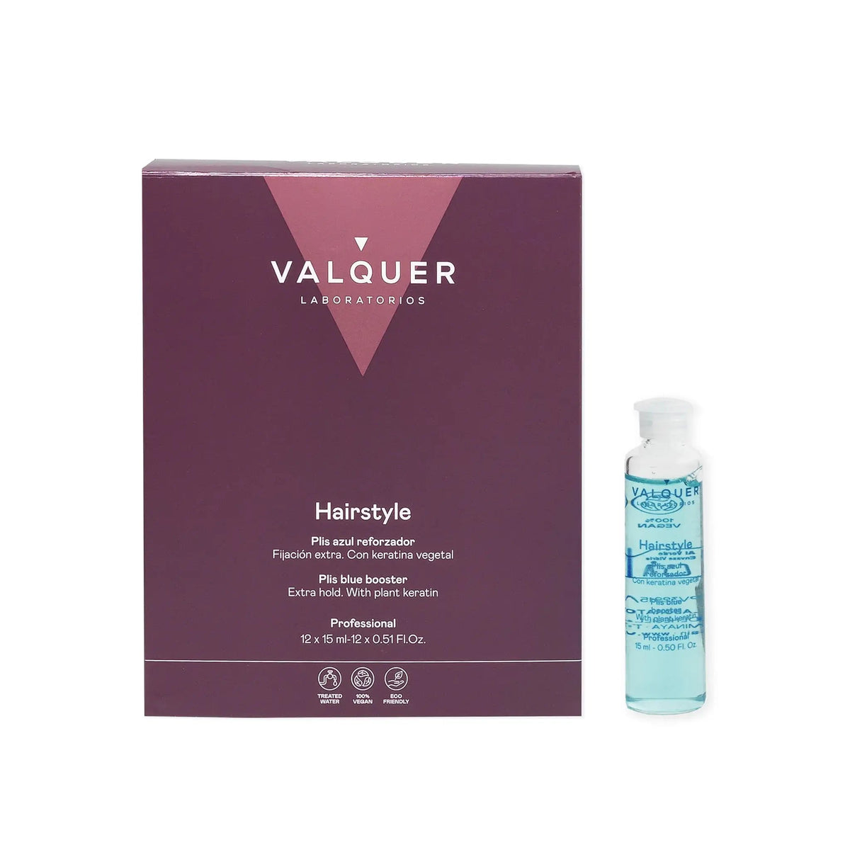 Plis azul reforzador Valquer, 12 ampollas de 15 ml