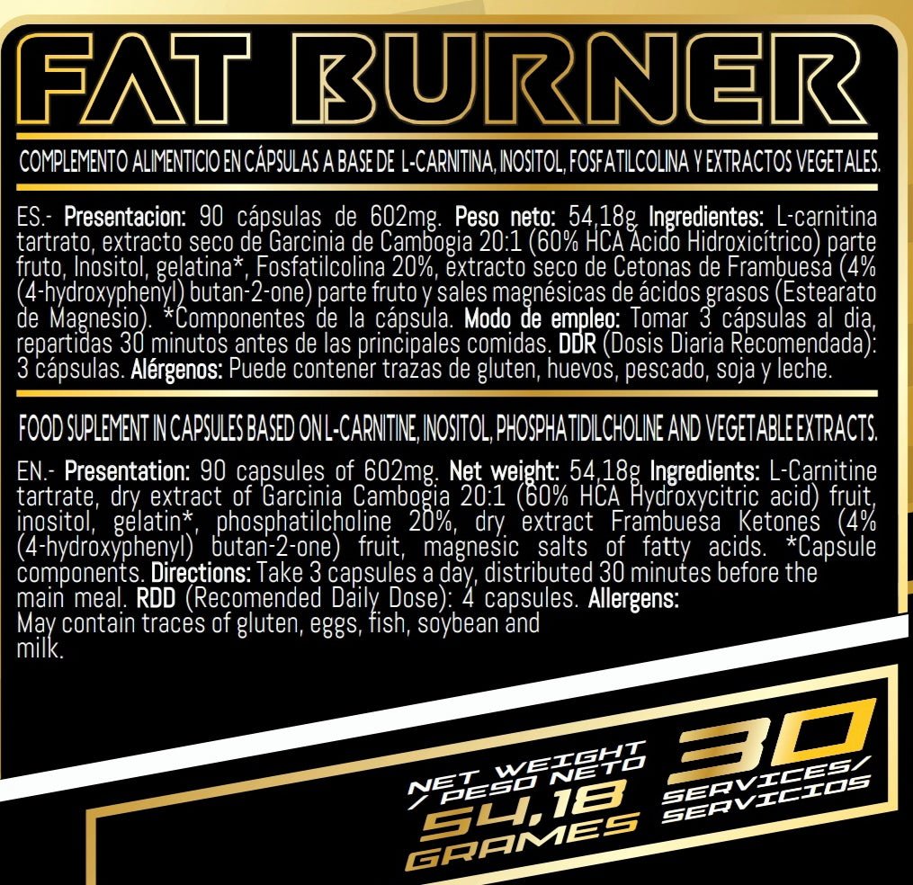 POTENTE QUEMAGRASAS FAT BURNER EXTREME GP NUTRITION