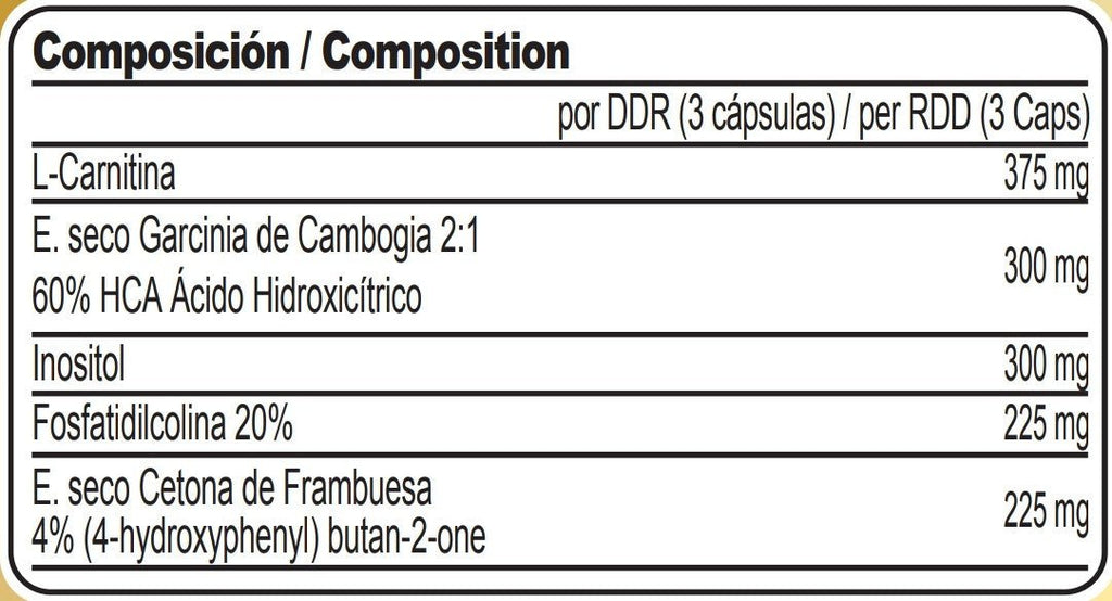 POTENTE QUEMAGRASAS FAT BURNER EXTREME GP NUTRITION