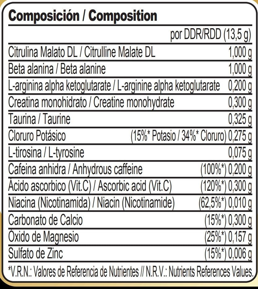 PRE ENTRENO EXTREME - Montber Professional Brand