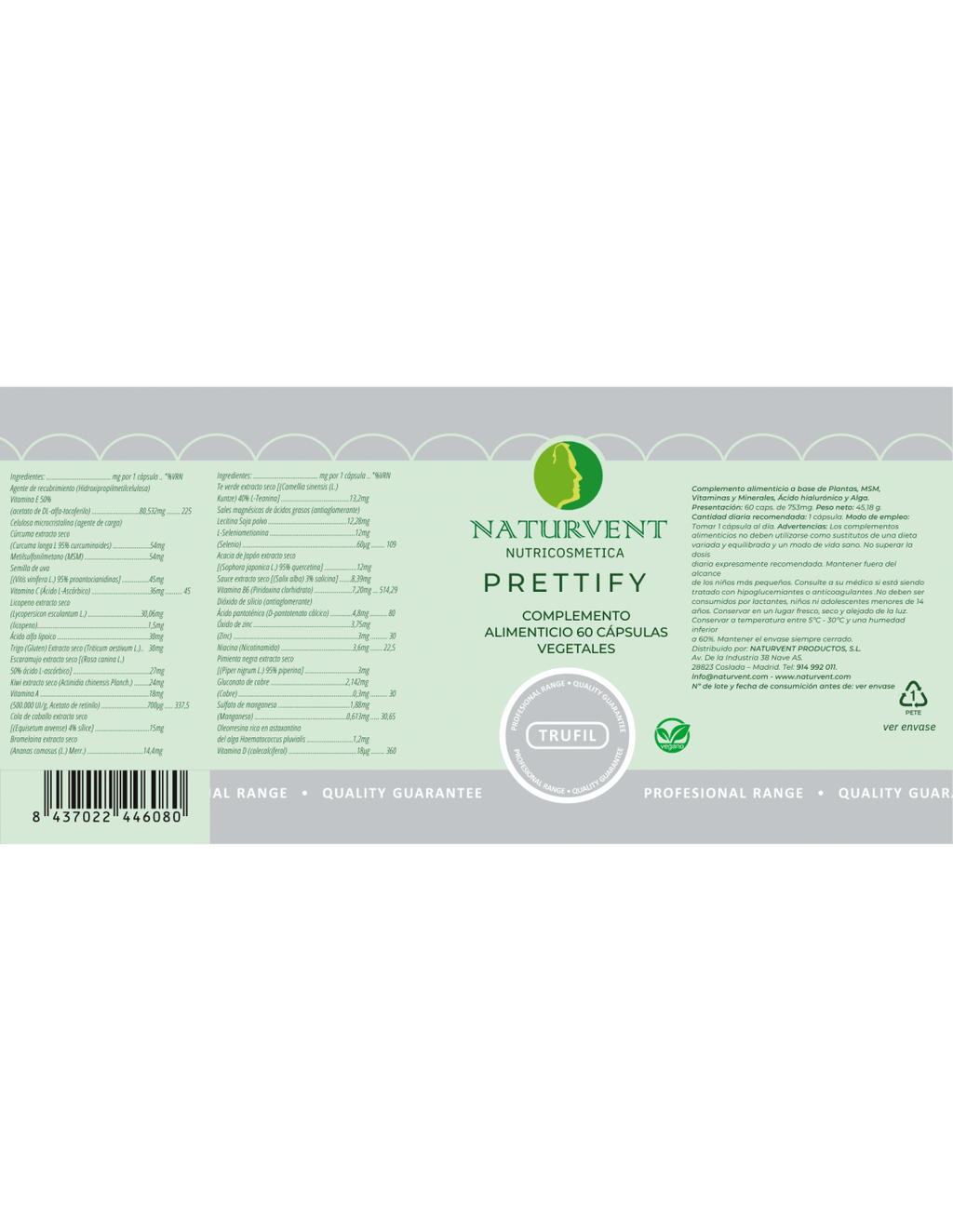 PRETTIFY Revitaliza, Hidrata y Tonifica la piel. - Montber Professional Brand