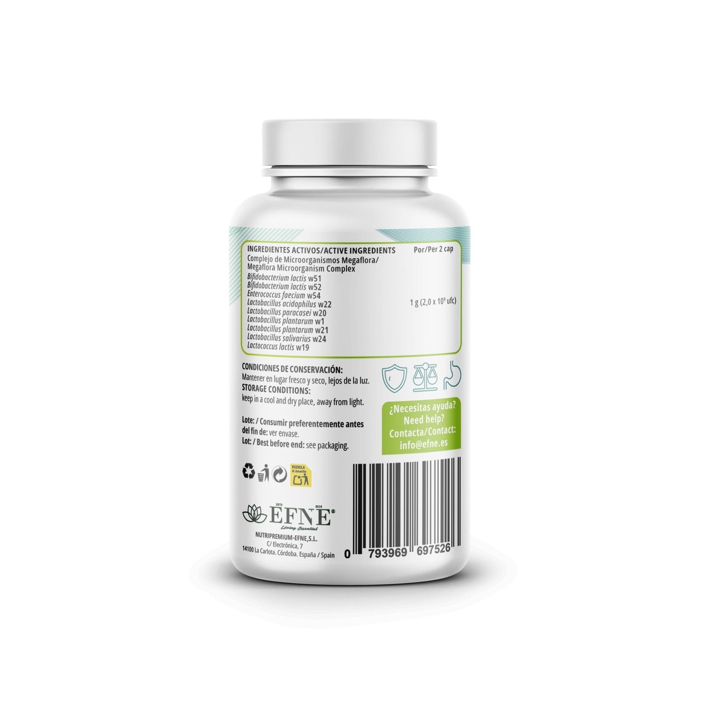 Probióticos EFNE – Alta Potencia con 10 Cepas Clínicas