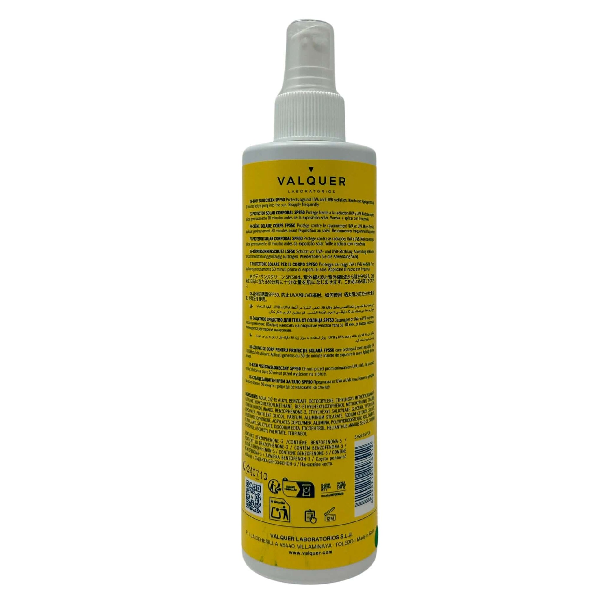 Protector Solar Corporal SPF 50 - 300 ml - Montber Professional Brand