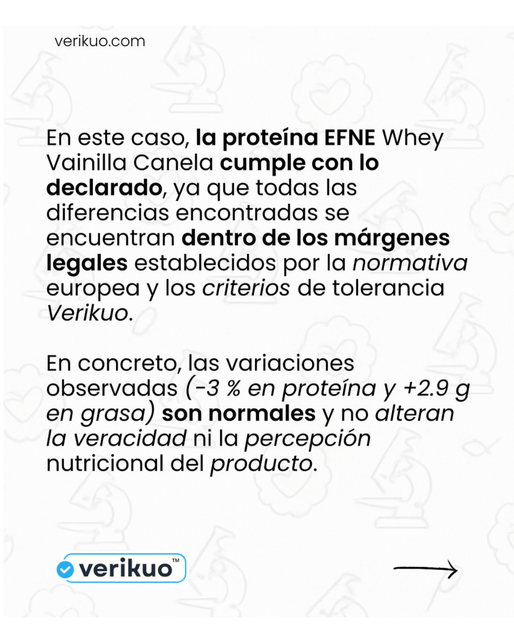Proteína Whey Vainilla EFNE – Suave, ligera y efectiva