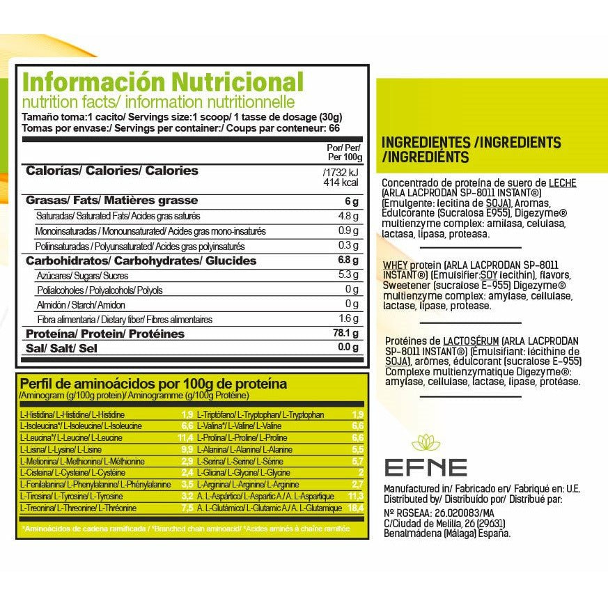 Proteína Whey Vainilla EFNE – Suave, ligera y efectiva