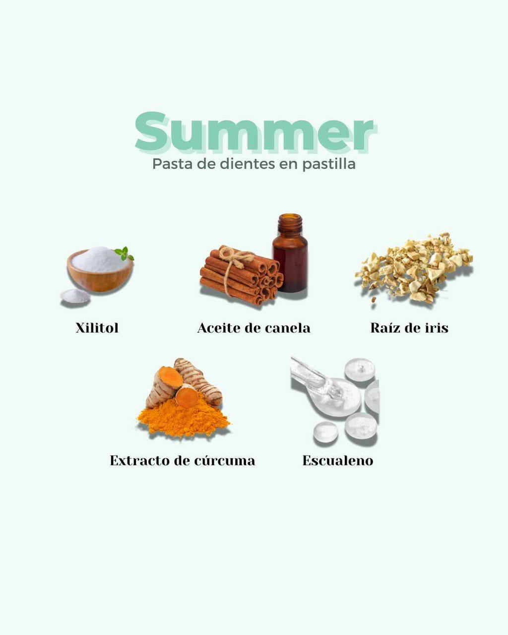 Refill Pasta de Dientes en Pastilla ECO SUMMER - Montber Professional Brand