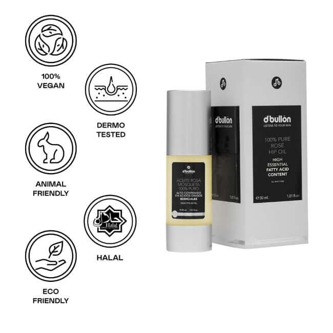 Sérum aceite rosa mosqueta 100% puro - 30 ml - Montber Professional Brand