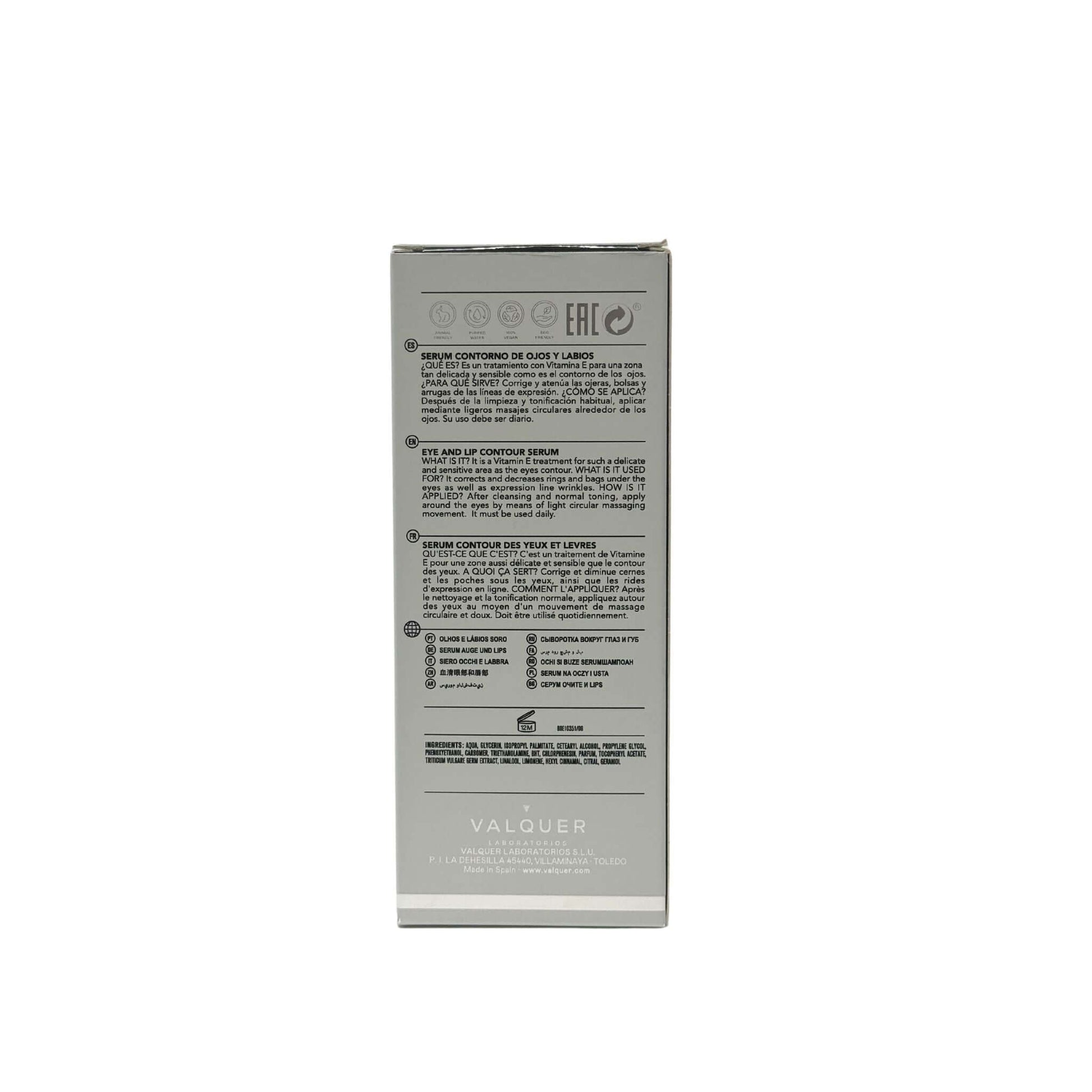 Sérum Contorno de Ojos y Labios – Acción Antiarrugas y Antioxidante - 30 ml - Montber Professional Brand