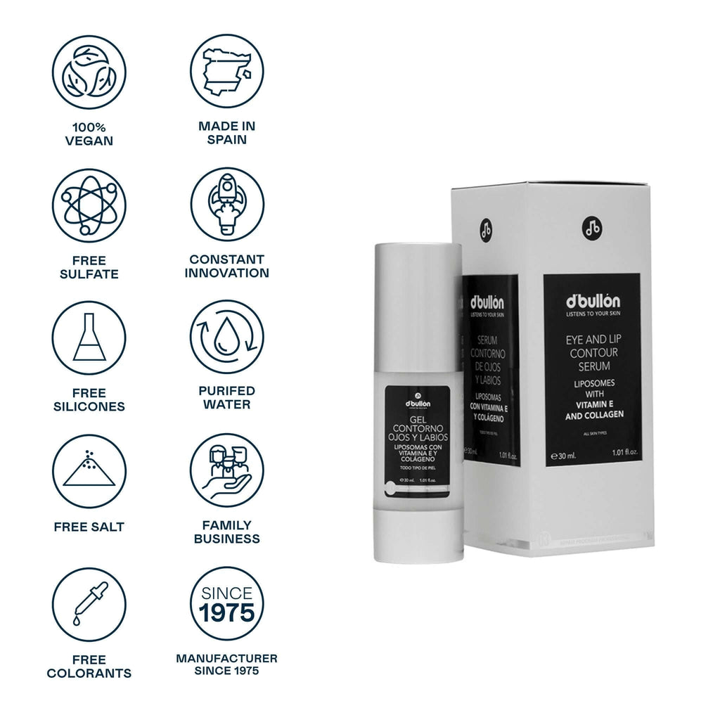 Sérum Contorno de Ojos y Labios – Acción Antiarrugas y Antioxidante - 30 ml - Montber Professional Brand