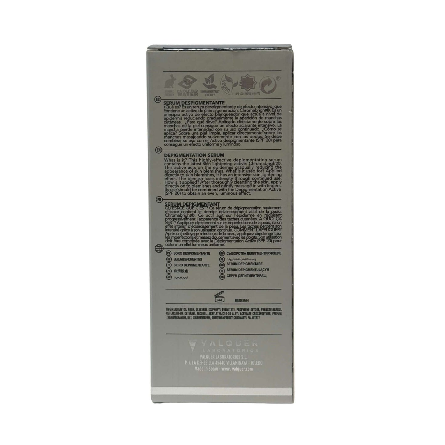 Sérum Despigmentante Facial de Efecto Intensivo - 30 ml - Montber Professional Brand