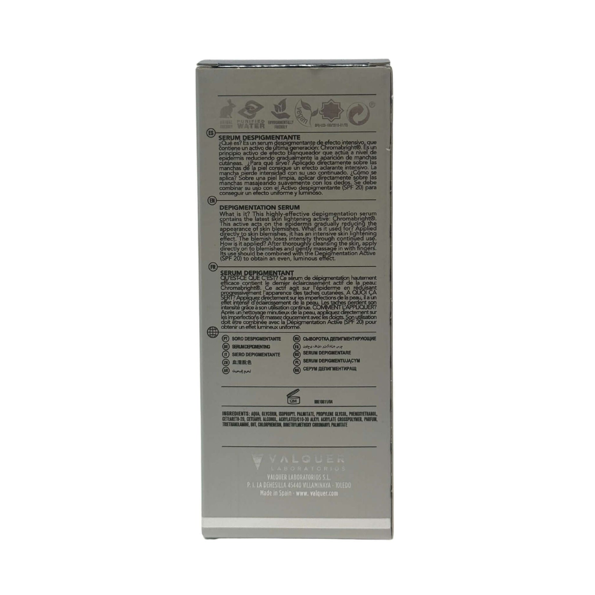Sérum Despigmentante Facial de Efecto Intensivo - 30 ml - Montber Professional Brand