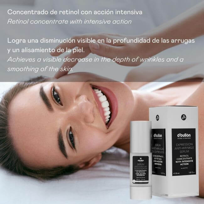 Sérum Facial Antiarrugas de Expresión – Acción Intensiva con Retinol - 30 ml - Montber Professional Brand