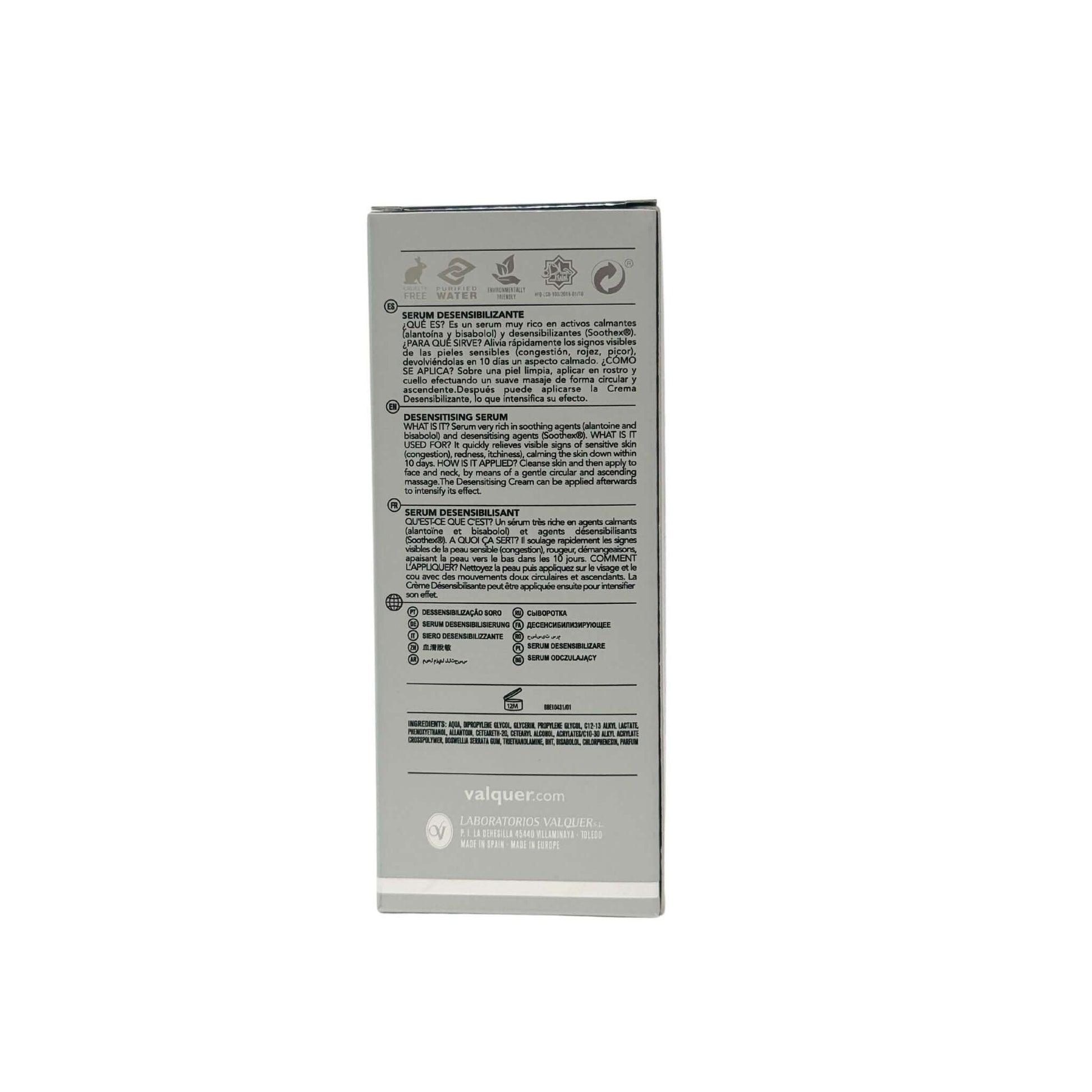 Sérum facial desensibilizante Pieles sensibles - 30 ml - Montber Professional Brand
