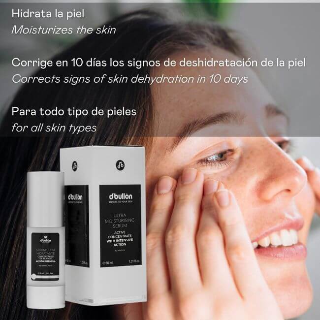Sérum Facial Ultra - Hidratante – Acción Inmediata para Pieles Muy Secas - 30 ml - Montber Professional Brand