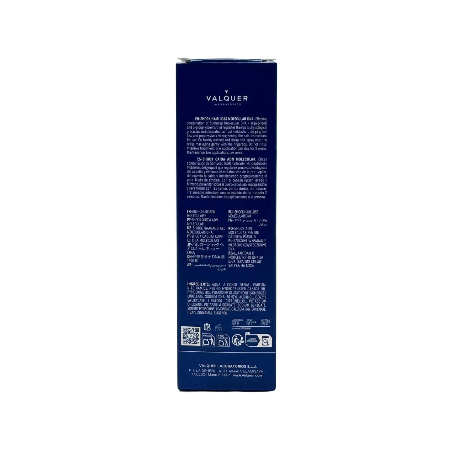 Shock caída ADN Molecular - Loción anticaída cabello - Montber Professional Brand