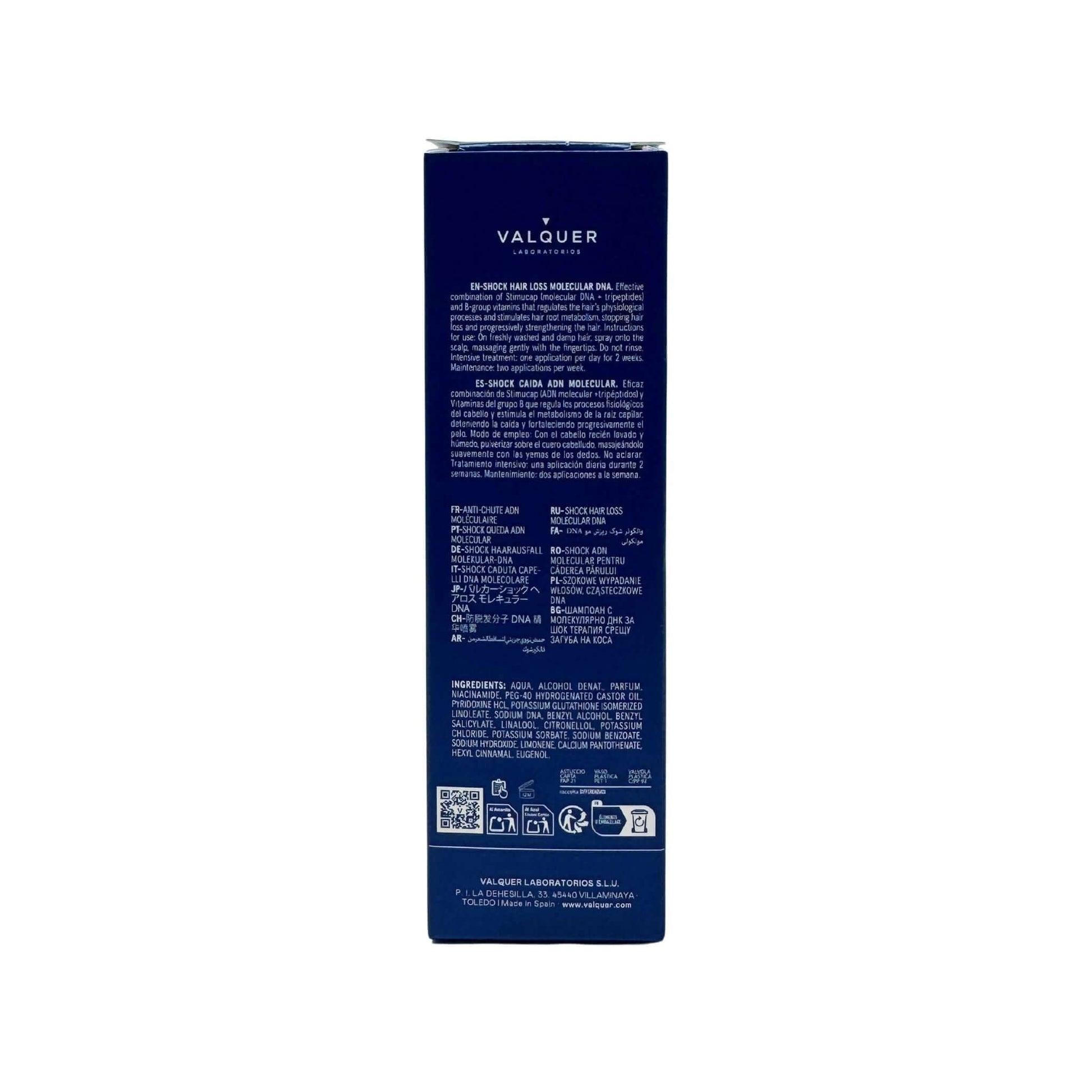 Shock caída ADN Molecular - Loción anticaída cabello - Montber Professional Brand