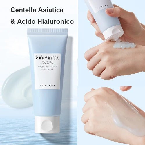 SKIN1004 Centella Hyalu - Cica Sleeping Pack – Mascarilla Nocturna Calmante con Ácido Hialurónico 100ml - Montber Professional Brand
