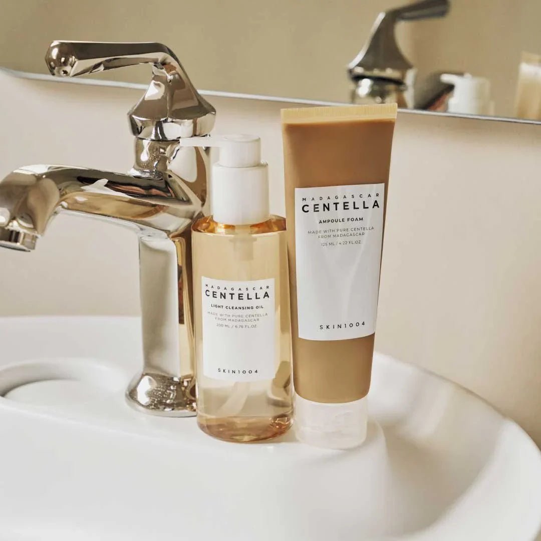 SKIN1004 Centella – Pack de Doble Limpieza Suave con Aceite + Espuma | Piel Sensible y Equilibrada - Montber Professional Brand
