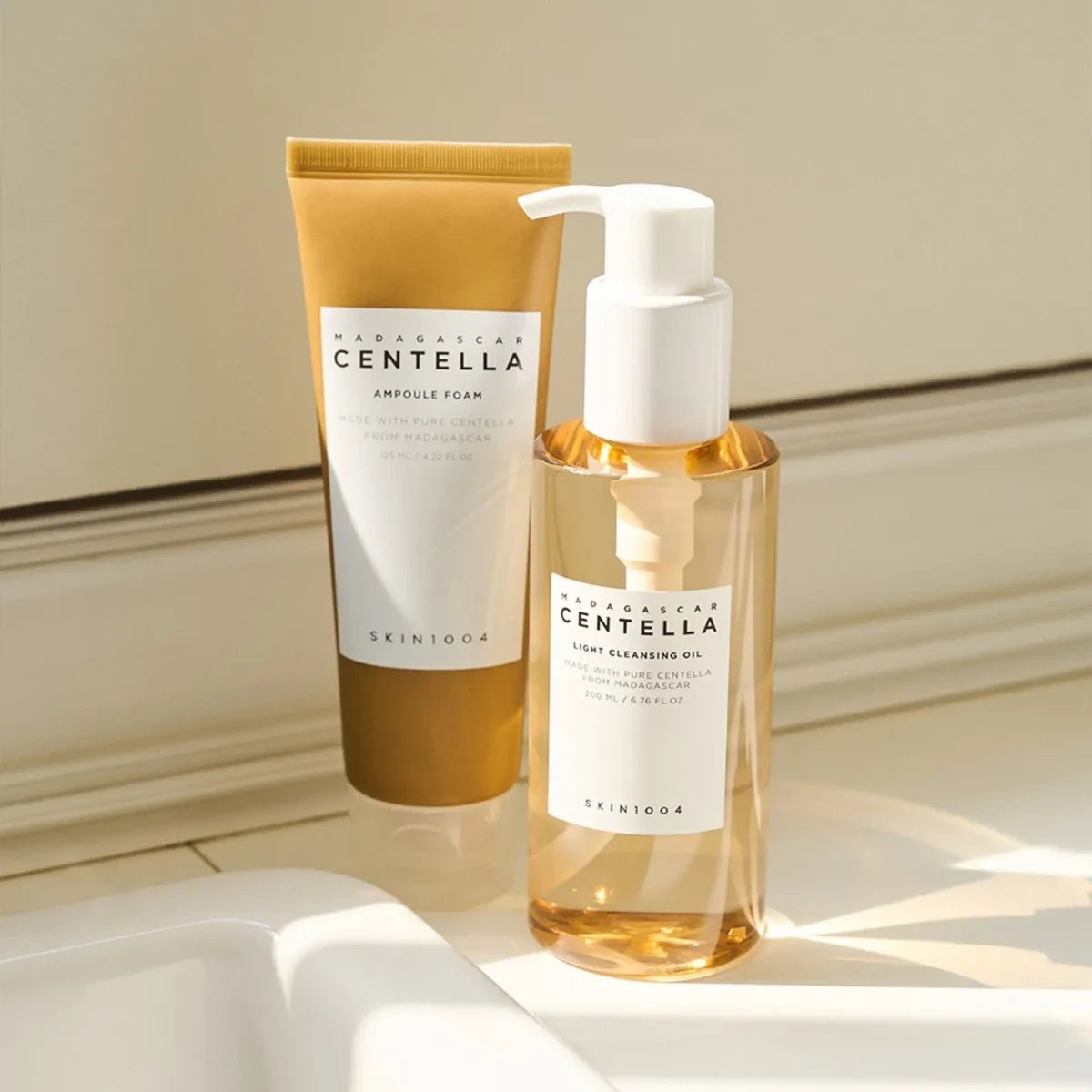 SKIN1004 Centella – Pack de Doble Limpieza Suave con Aceite + Espuma | Piel Sensible y Equilibrada - Montber Professional Brand