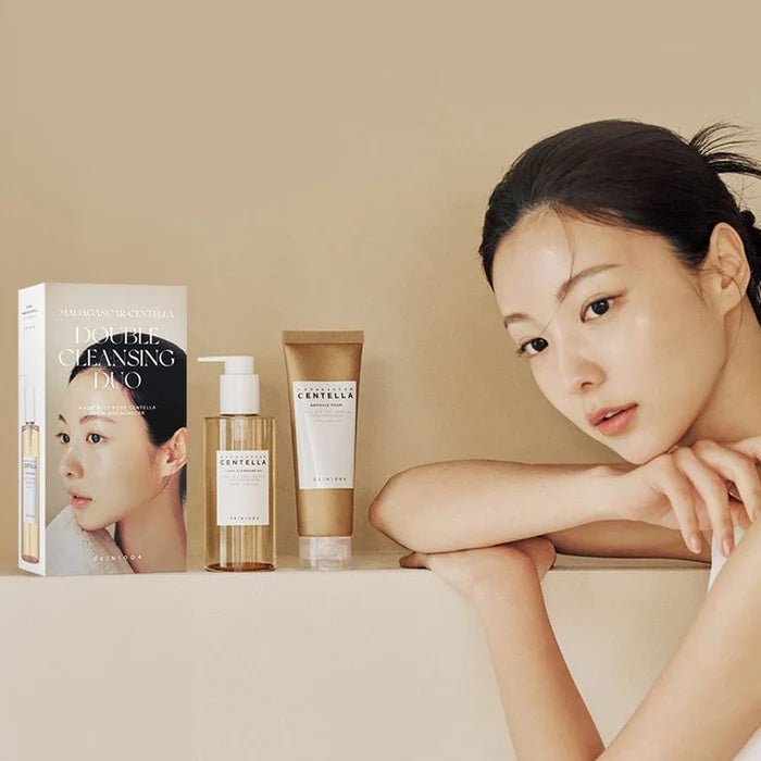 SKIN1004 Centella – Pack de Doble Limpieza Suave con Aceite + Espuma | Piel Sensible y Equilibrada - Montber Professional Brand