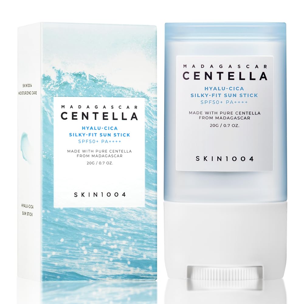 SKIN1004 Madagascar Centella Hyalu - Cica Silky - Fit Sun Stick SPF50+ PA++++ – Protector Solar en Barra con Centella Asiática y Ácido Hialurónico (20g) - Montber Professional Brand
