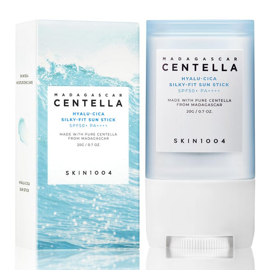 SKIN1004 Madagascar Centella Hyalu - Cica Silky - Fit Sun Stick SPF50+ PA++++ – Protector Solar en Barra con Centella Asiática y Ácido Hialurónico (20g) - Montber Professional Brand