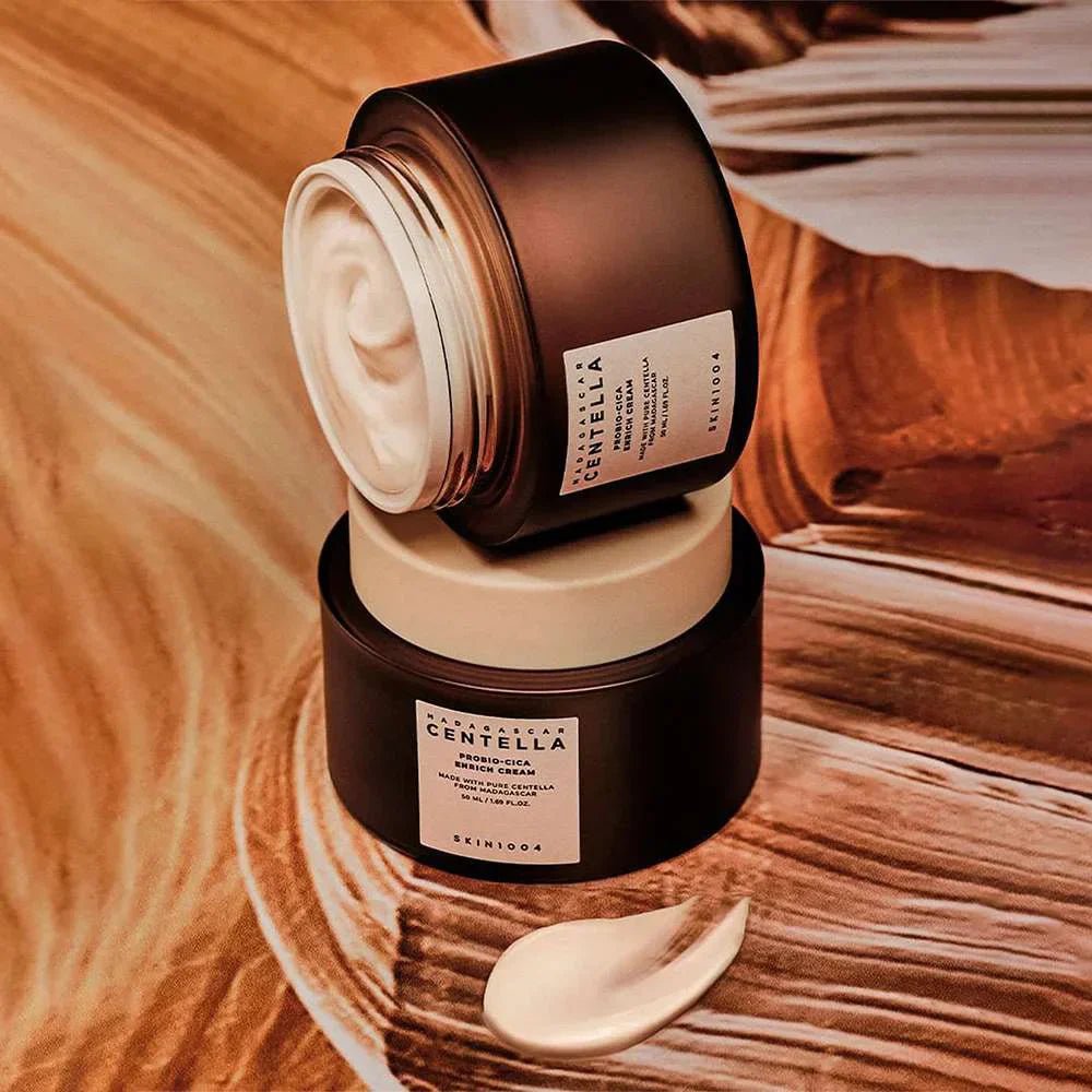 SKIN1004 Madagascar Centella Probio - Cica Enrich Cream | Crema Reparadora y Fortalece la Barrera Cutánea – Cosmética Coreana K - Beauty (50ml) - Montber Professional Brand