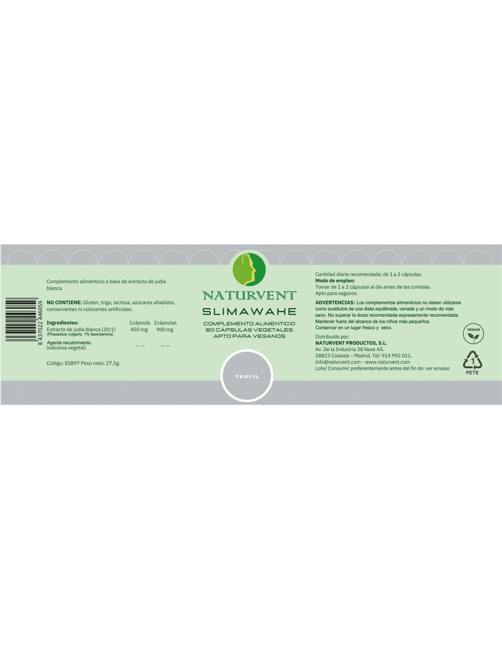 SLIMAWAKE Ayuda a Bloquear los Carbohidratos y Saciar el Apetito. - Montber Professional Brand