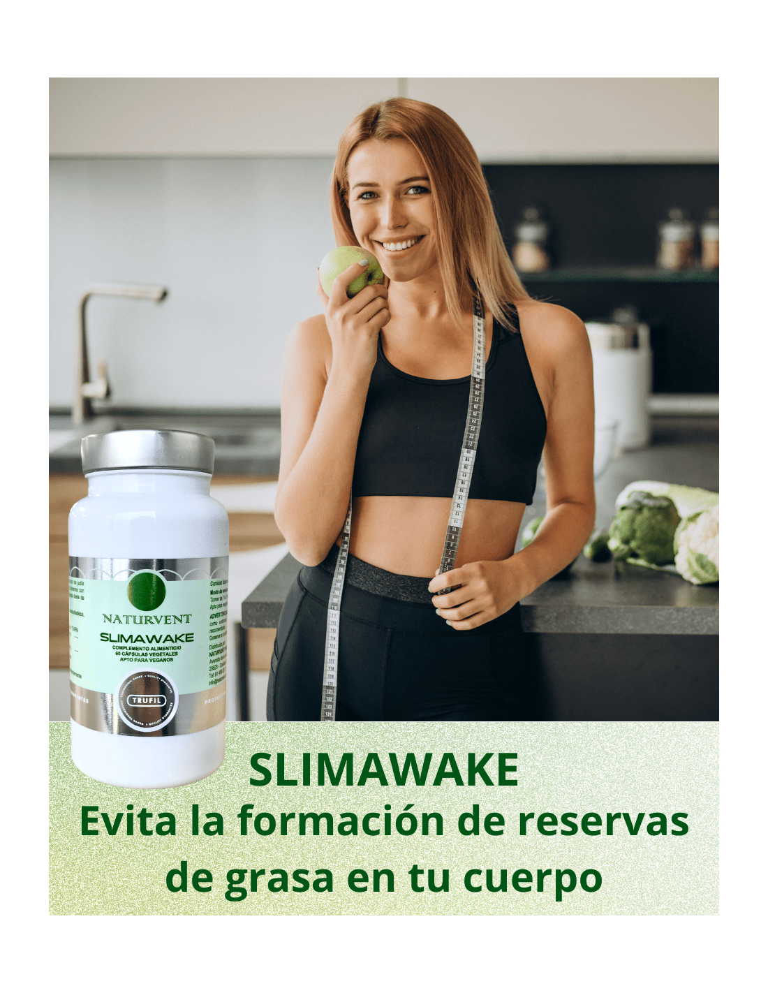 SLIMAWAKE Ayuda a Bloquear los Carbohidratos y Saciar el Apetito. - Montber Professional Brand