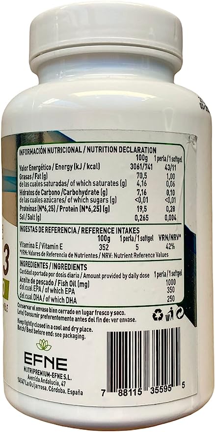 Super Omega 3 EFNE – Alta pureza con Vitamina E