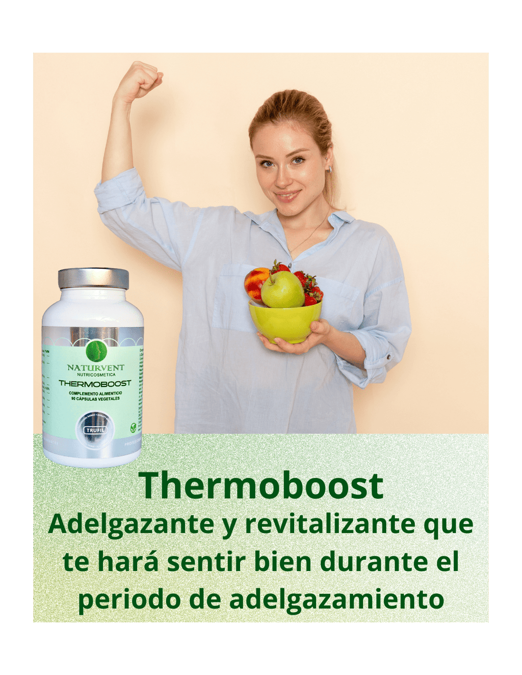THERMOBOOST Quemagrasa natural para 45 días. Potente y eficaz. - Montber Professional Brand