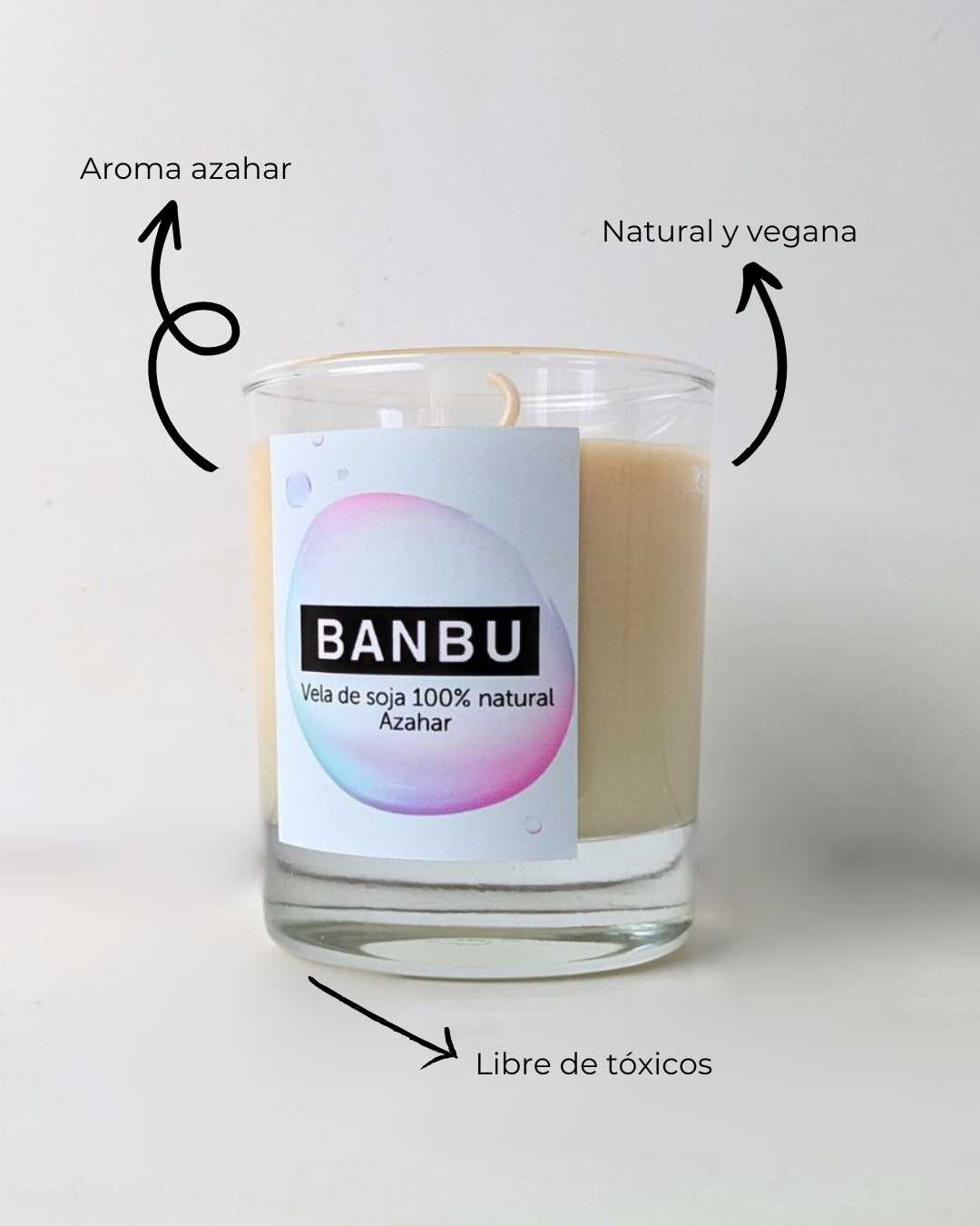 Vela de Soja Natural Aroma Azahar - Montber Professional Brand