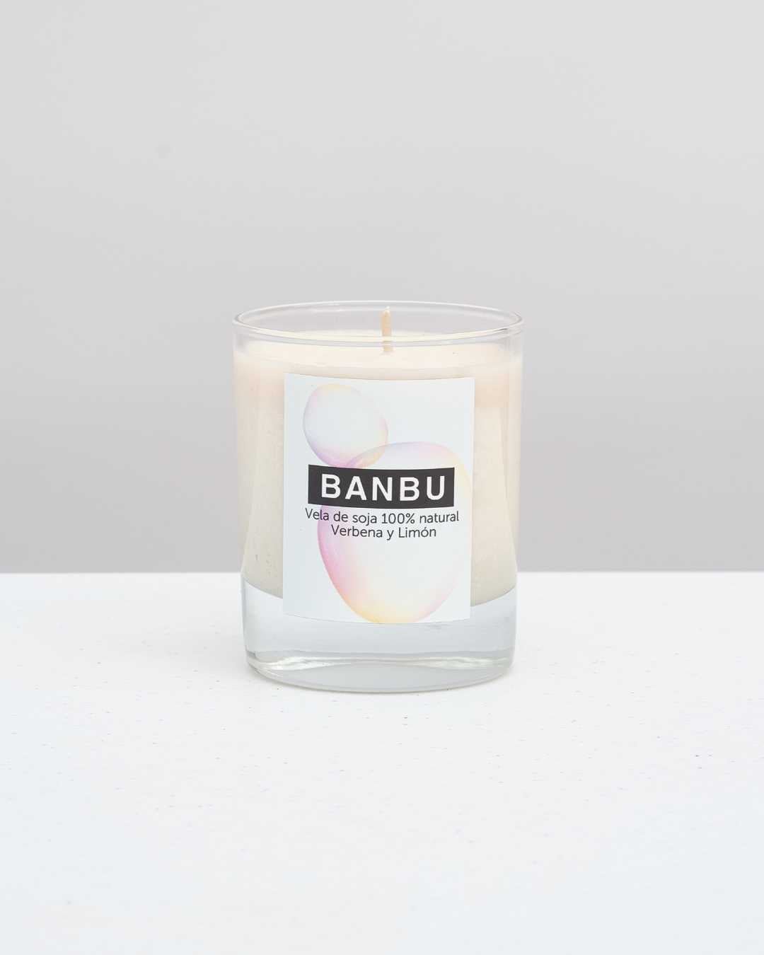 Vela de Soja Natural Aroma Verbena y Limón - Montber Professional Brand